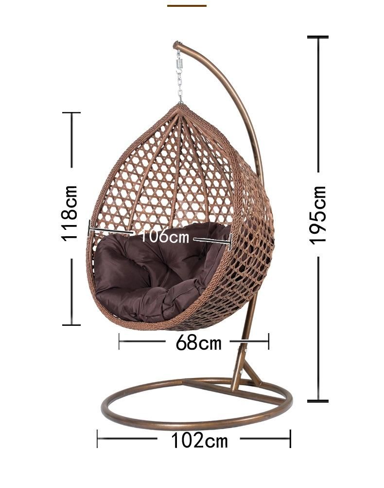 Garden Outdoor Modern Wholesale Patio Padded Fashion furniture Swing Chair