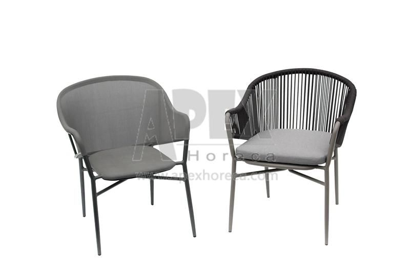 Patio Garden Rope Hotel Luxury High Quality Aluminum Furniture