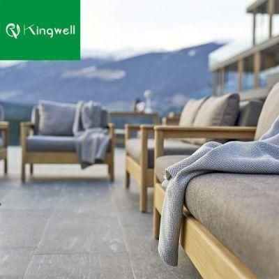 Latest Design Outdoor Patio Furniture Garden Sofa Set with Foot Stool for Home and Hotel