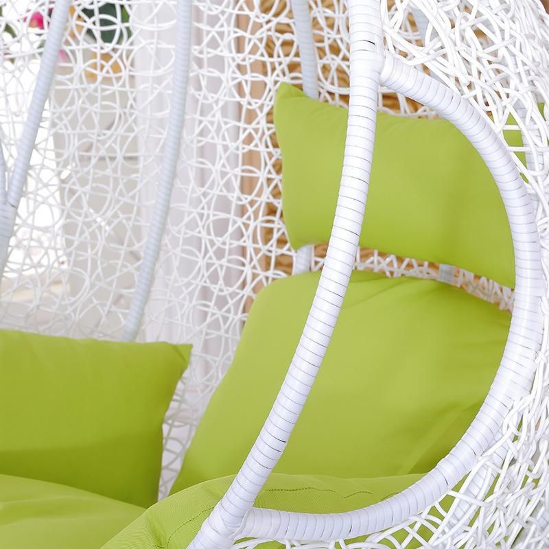 Custom Outside Garden Ratten Egg Shaped Furniture Single Hammock Hanging Chair