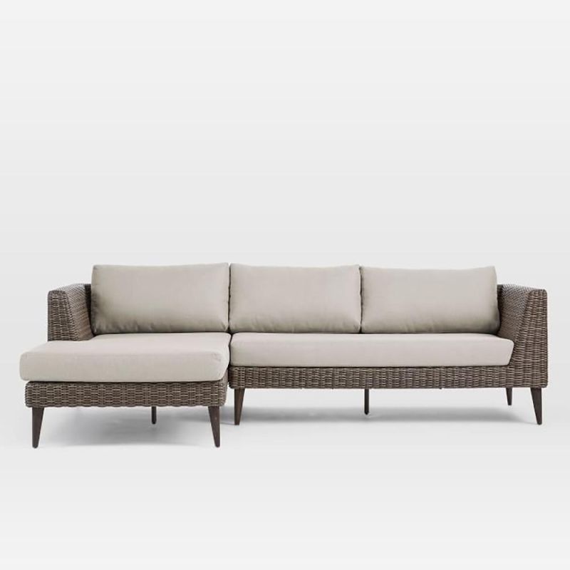 Modern Design Waterproof Fabric PE Rattan Outdoor Garden Sofa