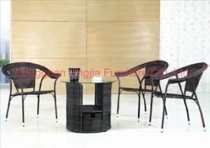 Hot Sale Iron Rattan Furniture Set (JJ-S475&435)