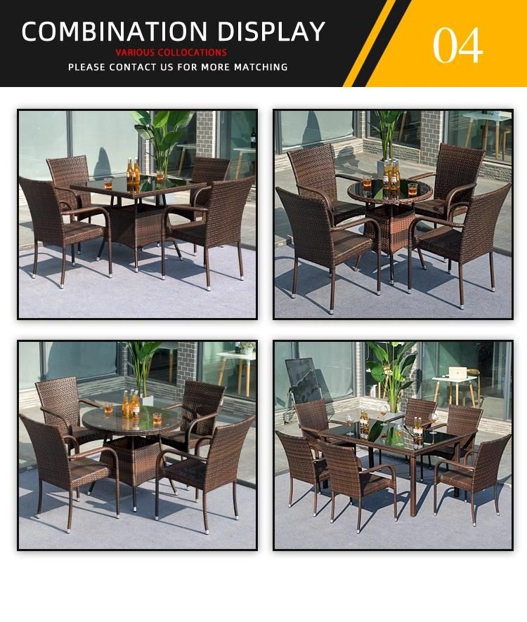 Outdoor Rattan Garden Furniture Household Furniture with Tables and Chairs