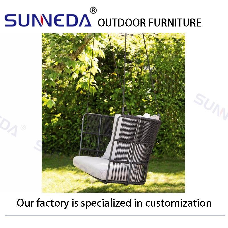 Outdoor Courtyard Villa Leisure High-Density Foam Hanging Sofa Furniture