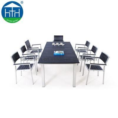 Hot Sale Garden Set Polywood Furniture of Extensible Table and Chair