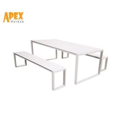 New Design Patio Table Aluminum Outdoor Picnic Table Set