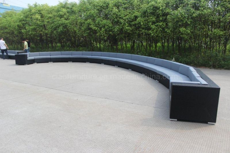 Patio Garden Super Big PE Rattan Sofa Set Outdoor Furniture
