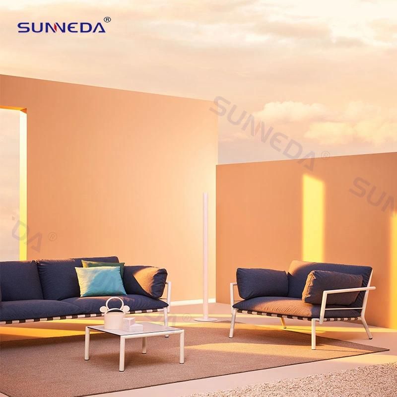 Modern Leisure Garden Furniture Coating Aluminum Sectional Outdoor Sofa