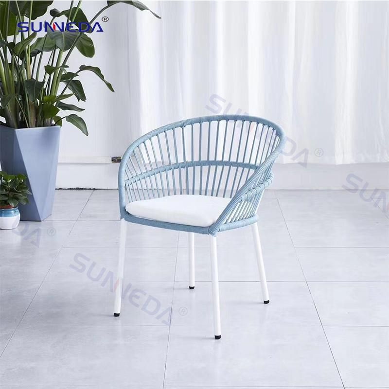 Patio Dining Set with Kd Structure Aluminum Table Top and 6PC Chairs