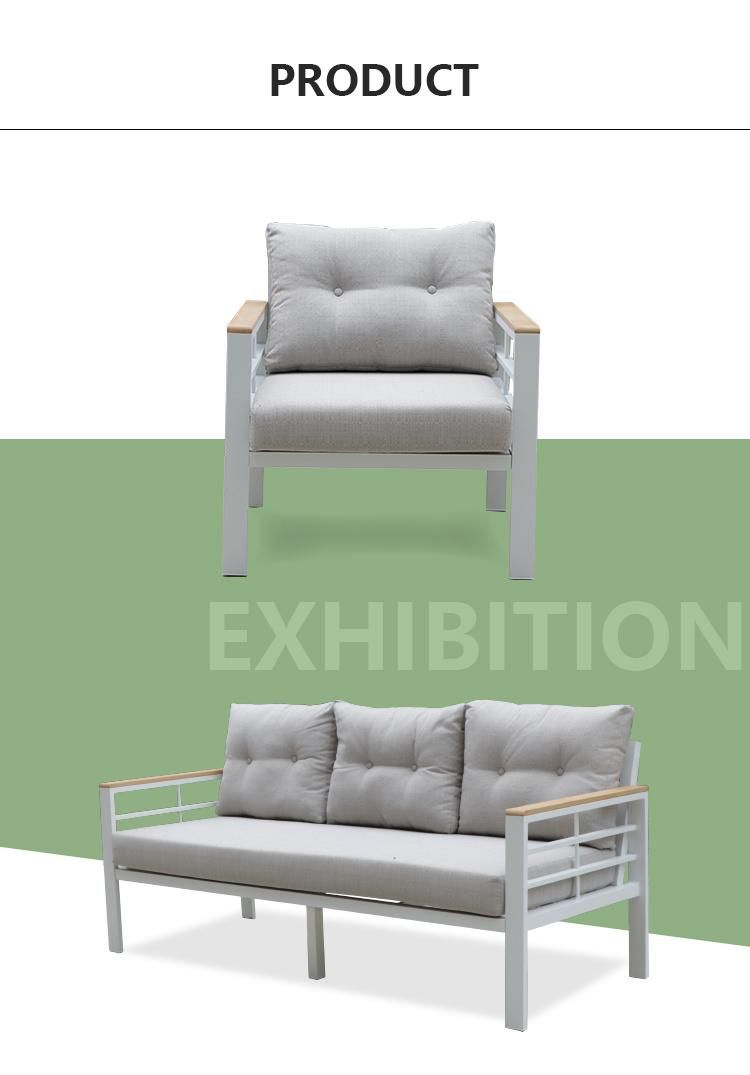 Modular Combination Darwin Wrapped Paper/ Carton Box Rattan Hotel Aluminum Couch Sofa