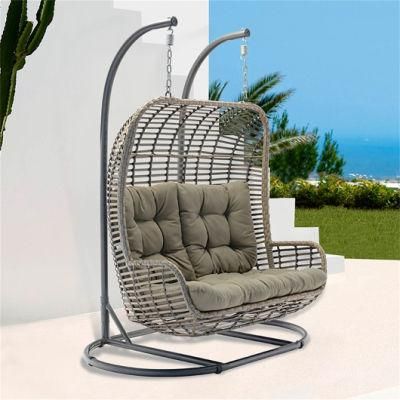 Wholesale Outdoor Garden Hanging Chairs Swing Double Hanging Wicker Chair