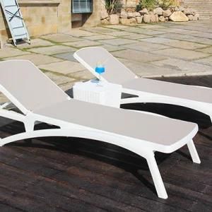 Plastic Beach Bed Modern Outdoor Furniture Swimming Pool Beach Use Sun Lounger