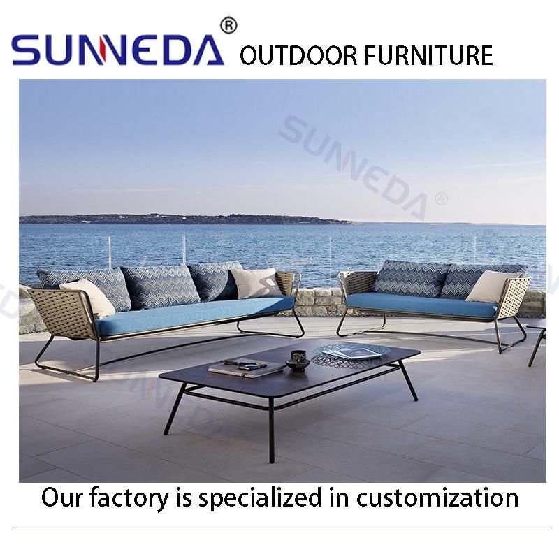 Aluminum Rattan Outdoor Patio Sofa
