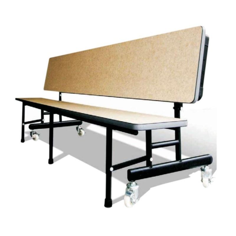 New Design Wooden Chair Folding Bench for Publish with Wheels
