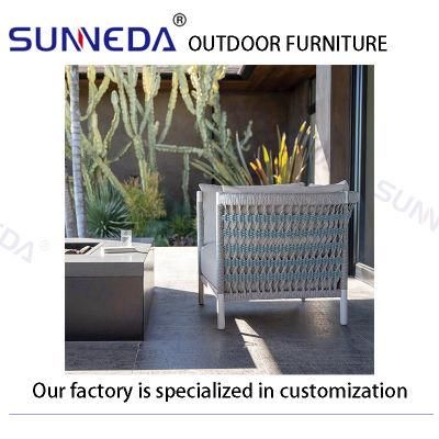 Hot Selling Marble Waterproof Fabric Powder Coating Garden Sofa Furniture