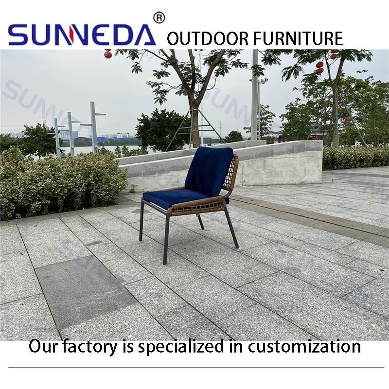 Project Outdoor Aluminum Garden Leisure Chair Furniture with Table Dining Furniture