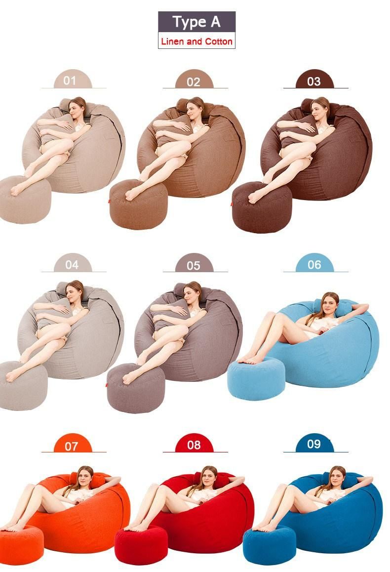 5FT 6FT 7FT Micro Suede Lazy Boy Bean Bags Large Size Foam Luckysac Love Bean Bag
