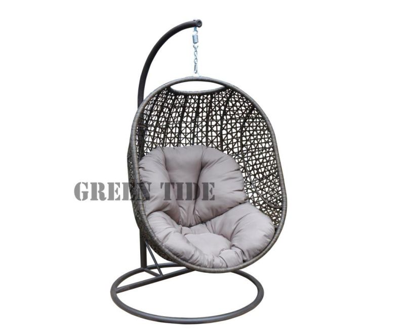 Outdoor Garden Patio Furniture Rattan Hanging Swing Egg Chair
