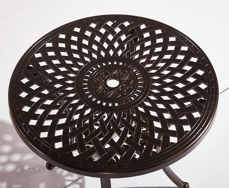 Leisure Style Diameter 78 Cm Aluminum Patio Table Set Dining Bar