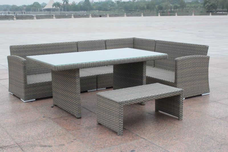 Customized Modern Darwin or OEM L Shaped Outdoor Lounge Wicker Deck Furniture