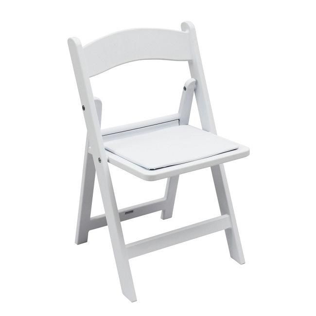 Outdoor White Resin Hercules Folding Wimbledon Chair for Wedding Party