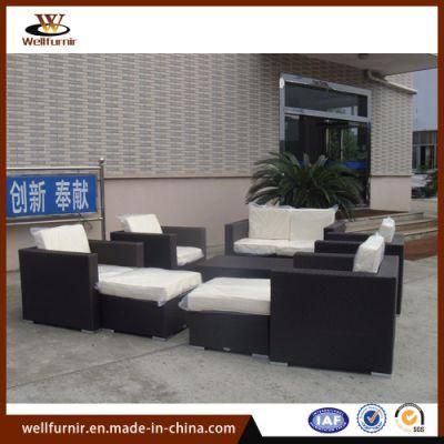outdoor Garden Wicker Sectional Sofa Set/PE Rattan Sofa Set