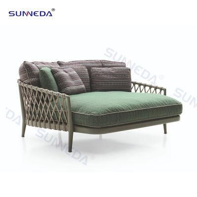 Leisure Patio Sofa Bed Aluminum Garden Daybed Outdoor Furniture