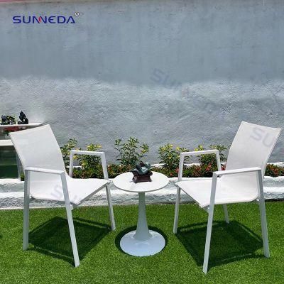 High Quality Outdoor Balcony Furniture Textilen Back and Seat Garden Chair
