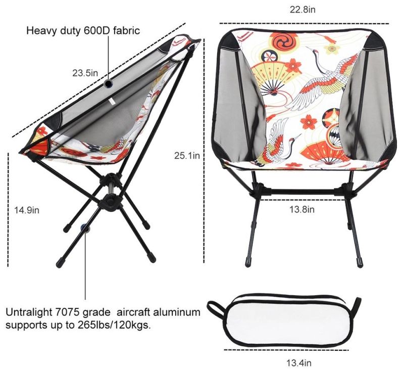Light Folding Camping Chair with Carry Bag