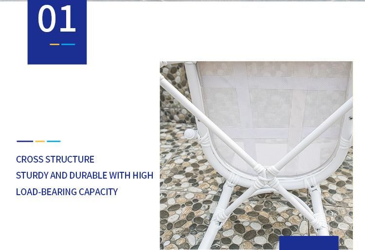 Wooden Look Outdoor Aluminum Sling French Cafe Bistro Chair