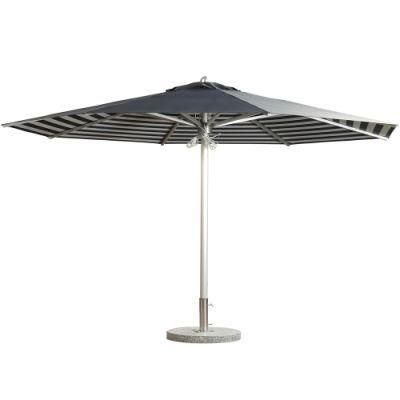 Single Top Hand-Pull Rope MID-Pole Umbrella for Outdoor Restaurant Cafe