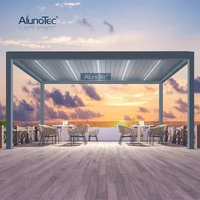 Modern Design AlunoTec Freestanding Metal Gazebos With Sloping Roof