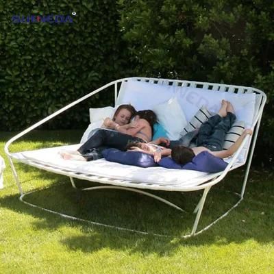 Leisure Garden Sunbed Lounger Furniture Beach Poolside Flat Webbing Daybed