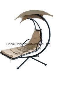 Steel Hanging Lounger with Canopy