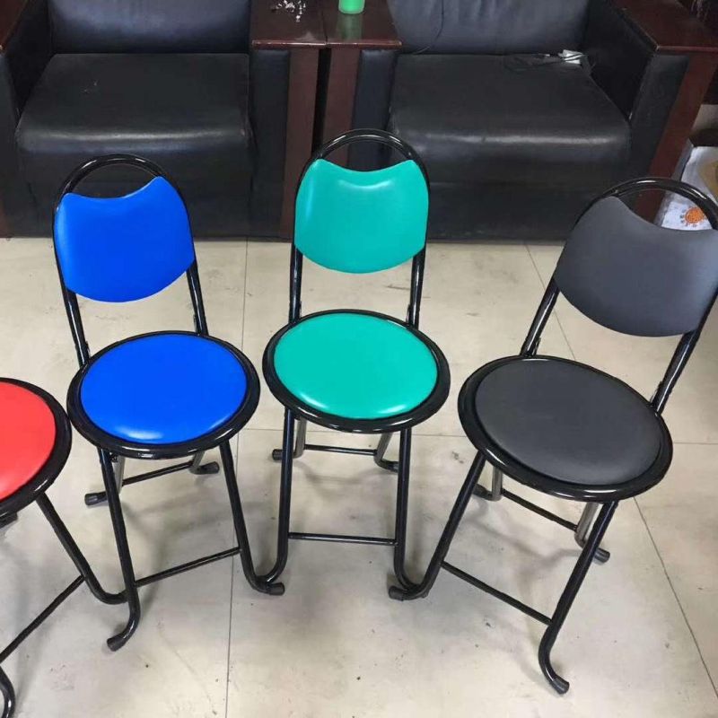 Padded Folding Chair for Outdoor and Indoor Basic Round Seat Folding Chair Esg17512