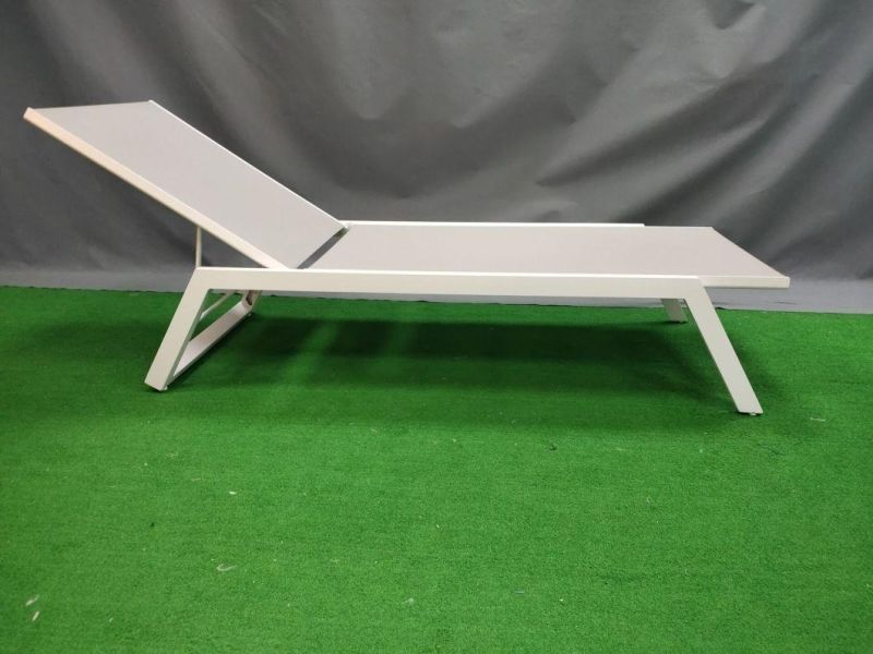 All Weather Garden Single Textiline Chaise Sun Lounger Outdoor Furniture