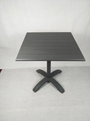 Patio Garden Aluminum Metal Slats Top Tables Set