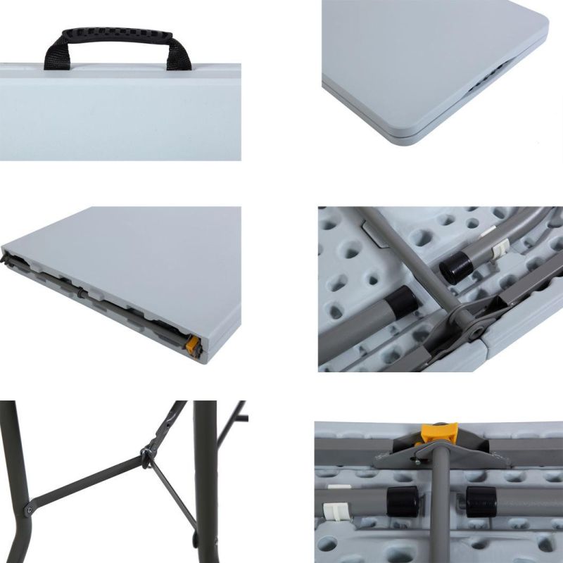5FT 60inch Outdoor Blow Molding Plastic Folding Table for Banquet