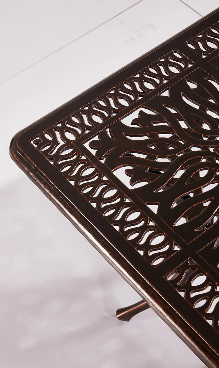 Cast Aluminum Outdoor Bar Table Set Balcony Picnic Table Set Outdoor Furniture
