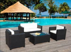 PE Rattan Outdoor Wicker Outdoor Sofa Set (S0032)