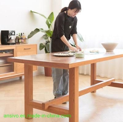 Custom Size Rectangle Small Family 1.2 Meters Nordic Selling Style Wood Table