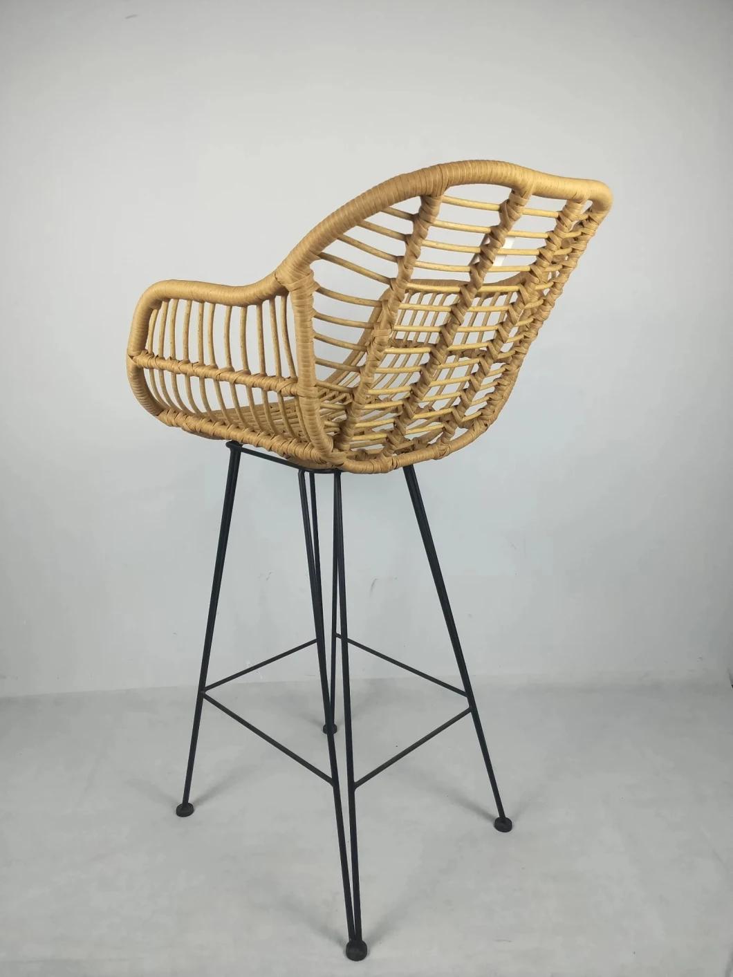 China Latest Leisure Waterproof Bistro Terrace Forest Round Rattan Outdoor Furniture Chair