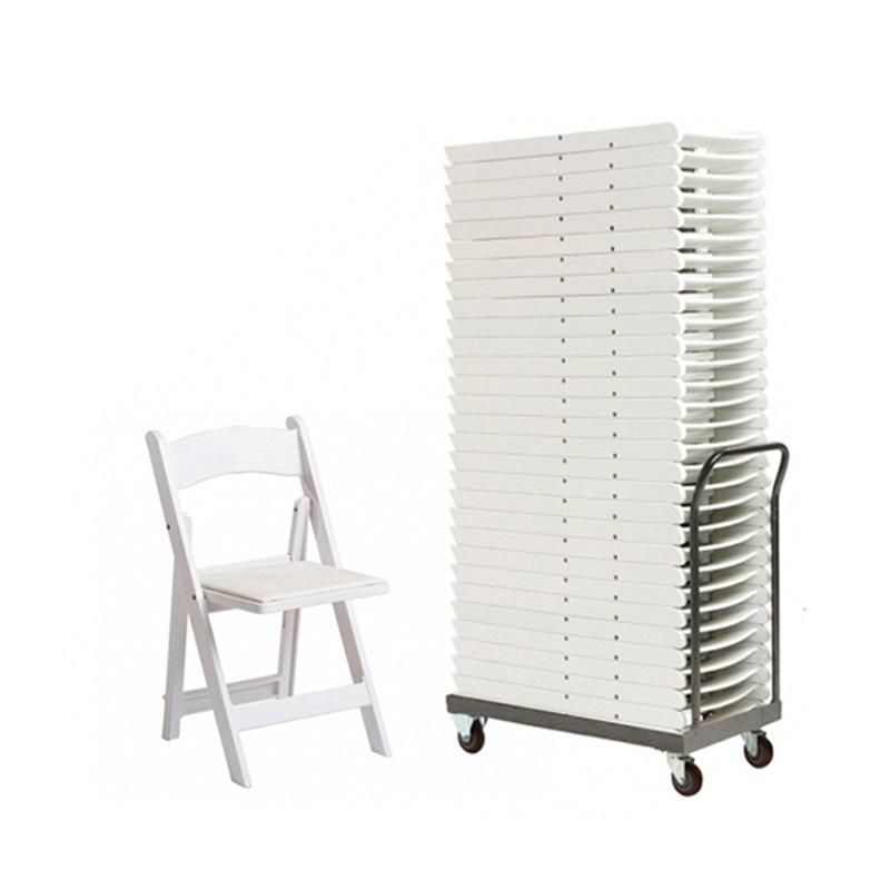 Promotional Outdoor Indoor White Resin PC Folding Wimbledon Chair