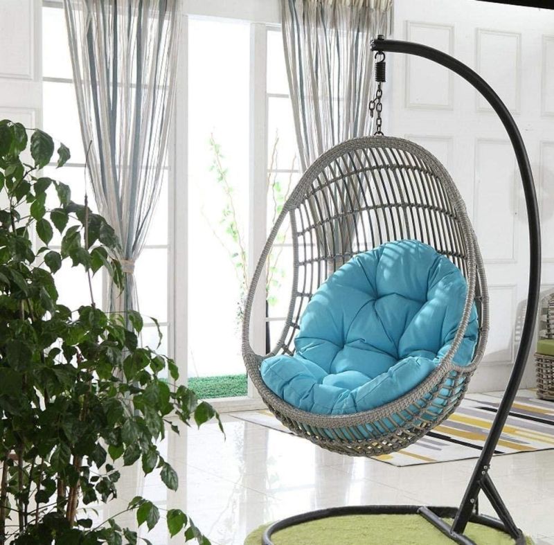 Romance PE Rattan Outdoor Hanging Garden Patio Dormitory Swing Chair
