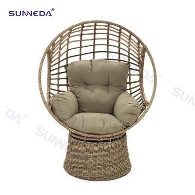 Outdoor Patio Leisure Comfortable Iron Frame Splicing Circle Hanging Chair with Stand