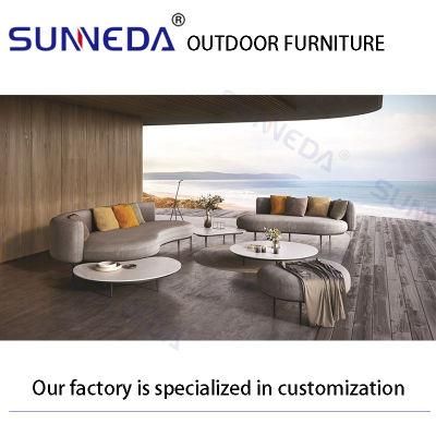 Entertainment Round Shape White Outdoor Wide Furniture
