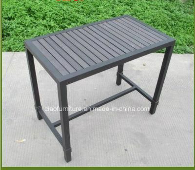 Garden Patio Furniture Modern Outdoor Bar Table with Plastic Wood