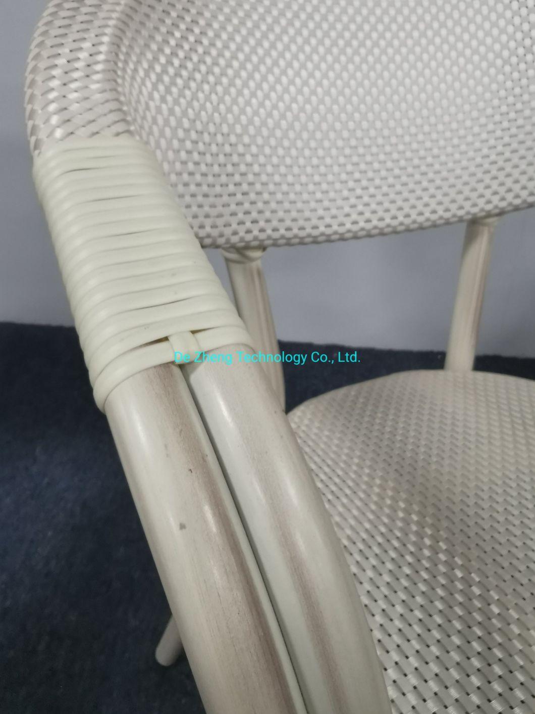 Good Quality Textylene Mesh Outdoor Chair Dining Furniture Patio Garden Table and Chairs Modern Design Rattan Dining Set