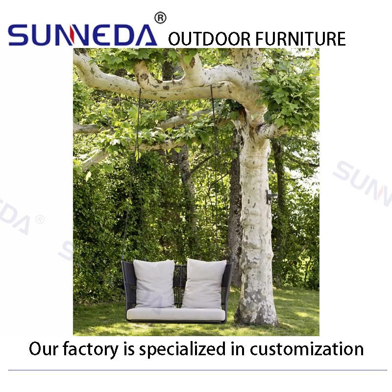 Outdoor Courtyard Villa Leisure High-Density Foam Hanging Sofa Furniture