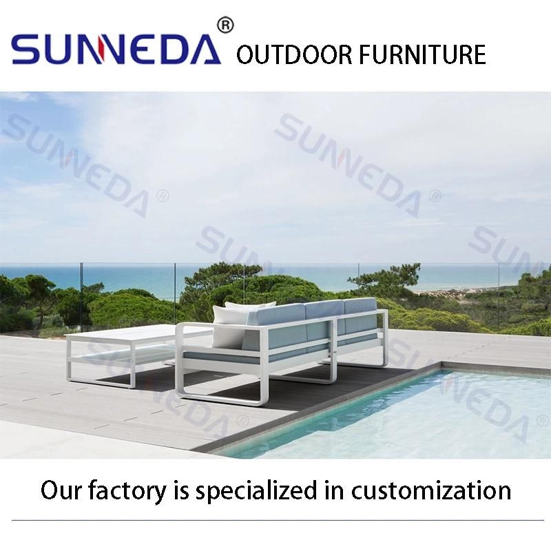 Patio Sofa Garden Sets Outdoor Furniture Aluminum Beach Chair with Table